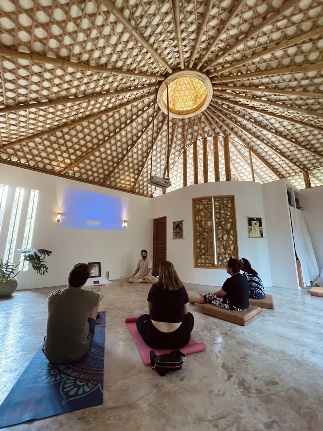 Meditation center — Fibonacci dome, live session